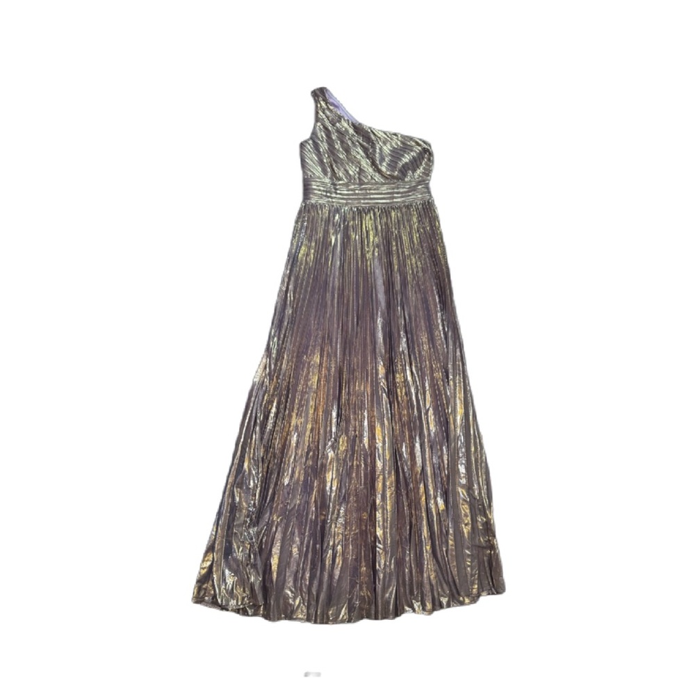 Fashion Nova Metallic One Shoulder Dress